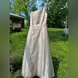 Roberta pink shimmer formal dress